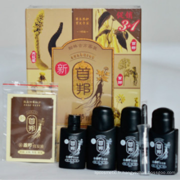 Produits de soin de perte de cheveux 100% Original 4 en 1 Sunburst Herbal Hair Growth Expert (en version chinoise)